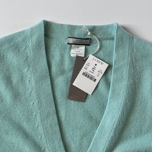NWT J. Crew Cashmere patch pocket cardigan XS - Picture 3 of 3